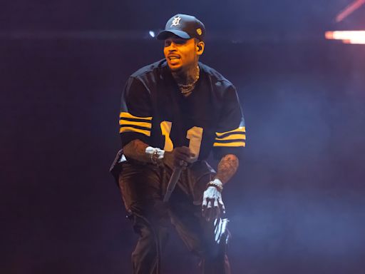 Chris Brown Gets Stuck Suspended in Air During Concert