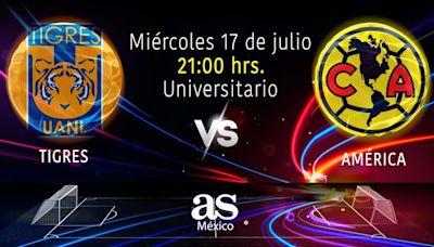 Tigres vs América en vivo: Liga MX, Apertura 2024 hoy en directo