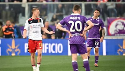 Genoa, con Johan Vásquez en la cancha, empata en su visita ante la Fiorentina