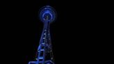 Space Needle lights up purple in support of Huskies’ championship game