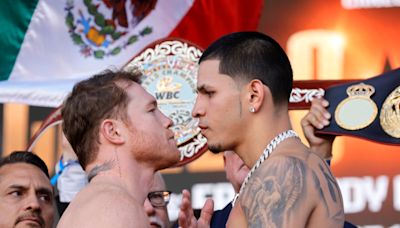 Canelo vs Berlanga LIVE: Boxing superstar Alvarez knocks down unbeaten challenger early