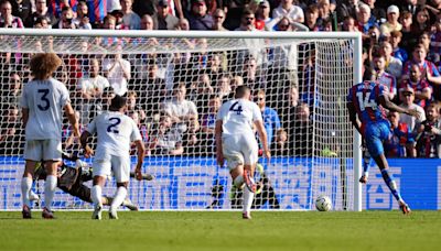 Jean-Philippe Mateta’s stoppage-time penalty salvages a draw for Crystal Palace