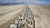 Burning Man attendees make mass exodus after being stranded in the mud at festival