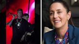 VIDEO: Natanael Cano muestra apoyo a Claudia Sheinbaum, virtual presidenta de México, en concierto