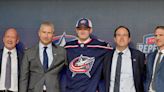 Who is David Jiricek, the Blue Jackets' pick at sixth overall in the 2022 NHL draft?