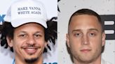 Eric André and Tom Hanks' son, Chet, are fighting on social media after the comedian called Hanks 'emotionally disturbed' in a recent interview