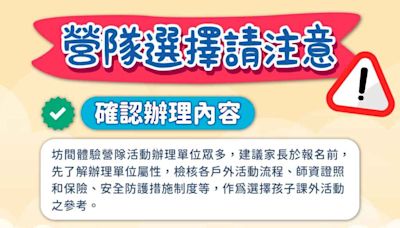 暑期計畫家長停看聽 新竹縣教育局籲慎選校外營隊活動 | 蕃新聞