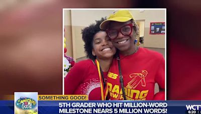 Something Good: 4.5 million words and counting, Thomasville fifth grader reaches reading milestone