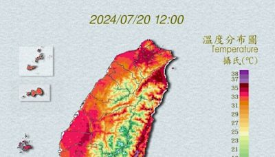 15縣市極度高溫警報 氣象署：３縣市恐破38度