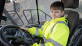 Youngster Jay qualifies to drive dump truck at just 13