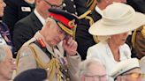 Emotional Charles wipes away a tear as he and Camilla listen to D-Day memories