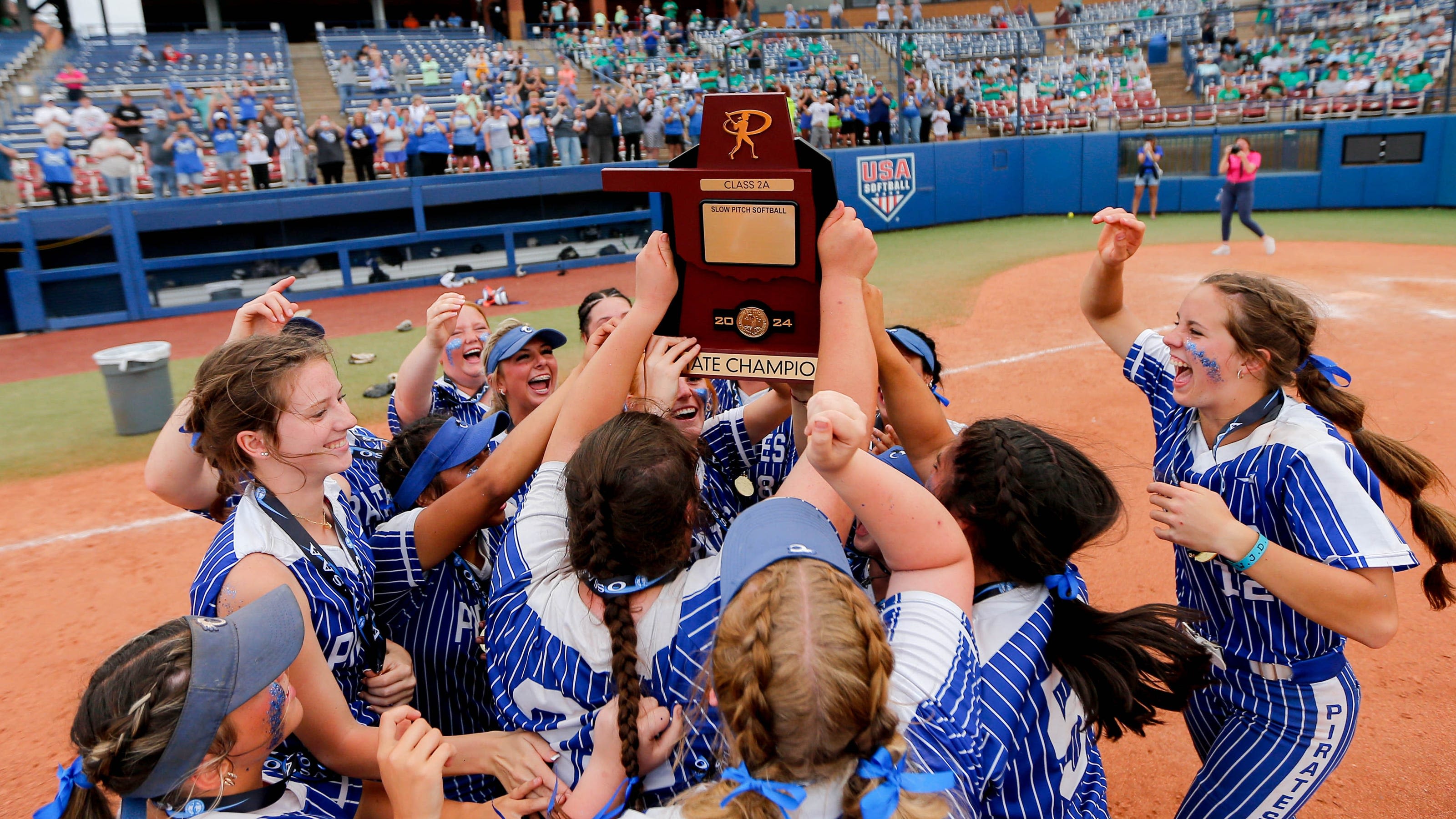Oklahoma high school slowpitch softball: Cyril wins first Class 2A state title