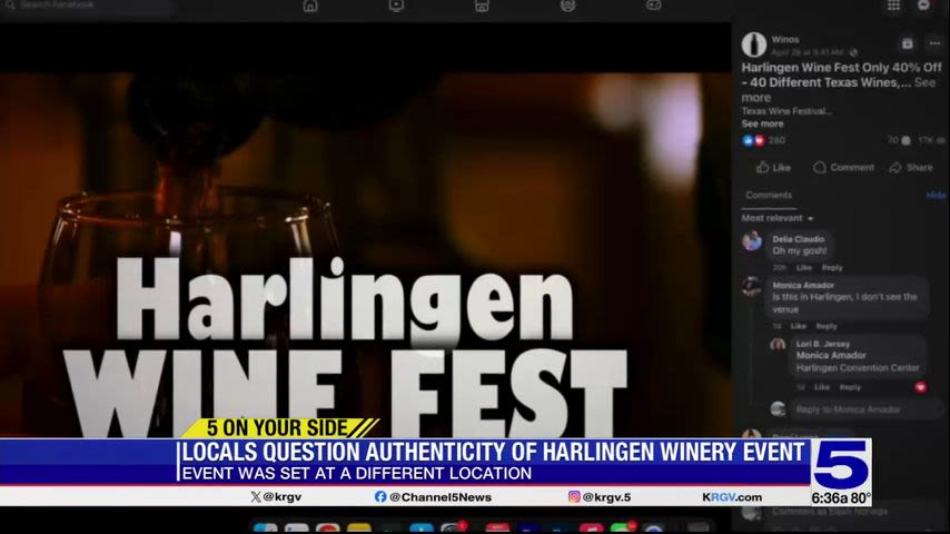 5 On Your Side: Residents question authenticity of upcoming wine festival in Harlingen