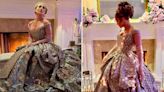 Jennifer Lopez wore a Manish Malhotra gown for her Bridgerton-themed birthday bash