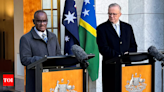 Solomon Islands prime minister Manele in Canberra to discuss ties - Times of India