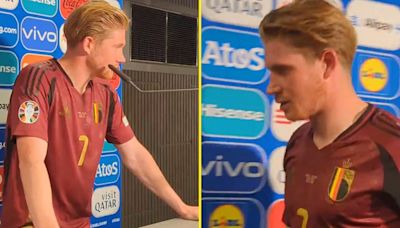 'Stupid' - De Bruyne left irritated by reporter's question after Belgium's exit