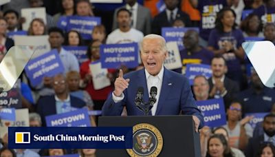 Biden attacks Trump at rally, says ‘I am running and we’re going to win’