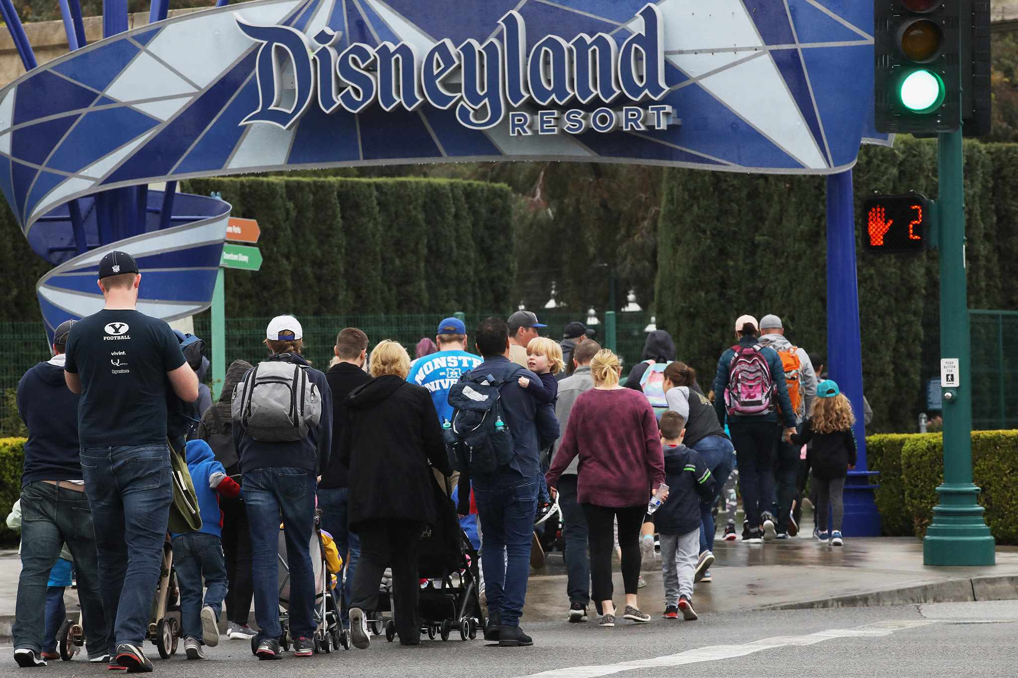 Disneyland security lines are brutal right now