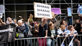 Israelis in New York protest members of Netanyahu’s coalition participating in annual Israel parade - Jewish Telegraphic Agency