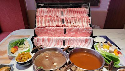 肉肉瀑布來了！彰化員林新開幕火鍋店，高CP值套餐+超豐盛自助吧好值得來吃到飽～