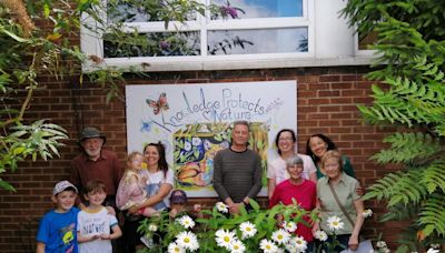 Author Chris Packham honoured with mural and book collection at library