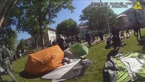Atlanta police release body cam video of arrests made during Emory University protests