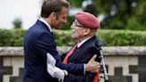 Tributo de Macron a la resistencia en el primer tributo al Desembarco de Normandía