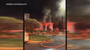 One hurt in apartment fire in Huntersville, firefighters say