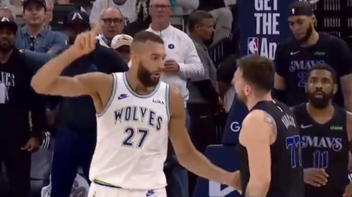 Luka Doncic's Heated Exchange With Rudy Gobert Goes Viral