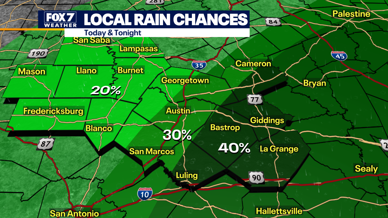 Austin weather: Rain chances and Llano River flooding update