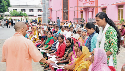 Under siege from within, Yogi comes out in new avatar. Meeting with MLAs, MLCs to warning officials