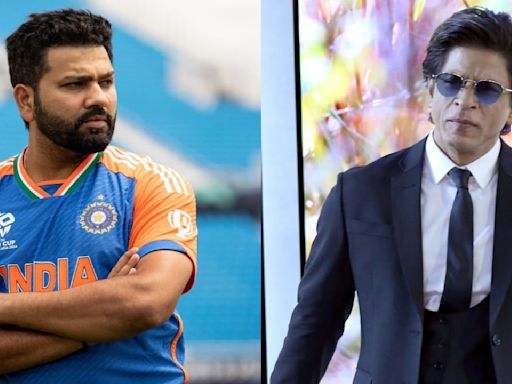 Indian cricket team captain Rohit Sharma striking Shah Rukh Khan’s iconic pose during victory parade post T20 World Cup is winning hearts; Watch