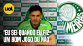 VEIGA SOBRE FASE NO PALMEIRAS: 'NÃO SOU DEPENDENTE DE ELOGIO E NÃO VOU ME ABALAR COM A CRÍTICA'