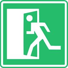 Exit sign