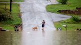 Dramatic drone footage shows Georgia under water as state of emergency declared over flash floods