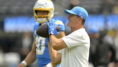 Chargers' Jim Harbaugh, Justin Herbert Pre-Game Interaction Shows Chemistry Duo Has Built