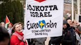 Protesters in Eurovision host city call for boycott of Israel