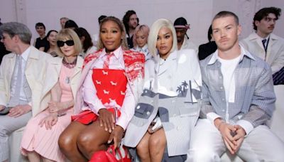 Serena Williams And Teyana Taylor Decorate The Front Row Of The Thom Browne Show During Paris Fashion Week