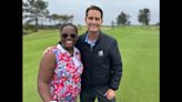 Double amputee finds joy in game of golf following heroic act