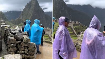 Visitantes llegan a Machu Picchu en plena lluvia y se llevan impresionante sorpresa
