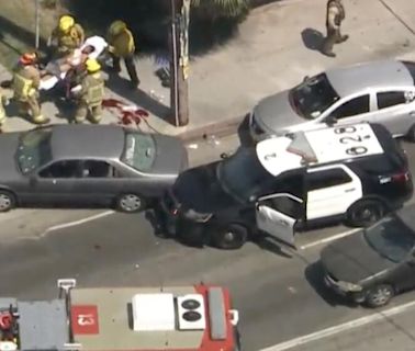 Deputies shoot carjacking suspect through rear window in chaotic confrontation in Pico-Union