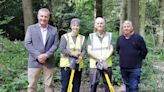 Grant brings 'tree poppers' to Apley Woods