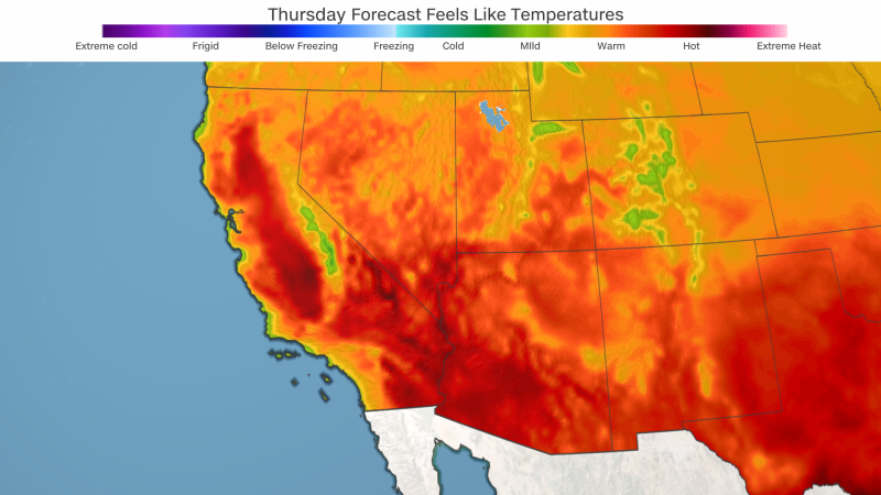 A dangerous heat dome brought record-setting temperatures Thursday