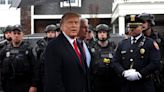 Trump Attends Wake For NYPD Officer Killed In The Line Of Duty