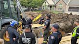 First responders free man from trench collapse at worksite in Overland Park