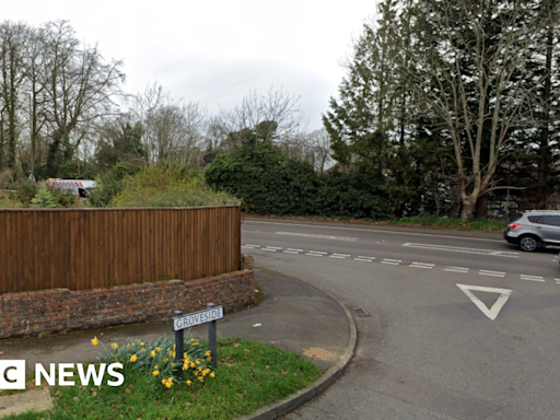 Great Bookham: Dozens of fire fighters battle blaze in Groveside