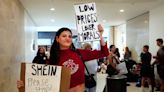 'Think before you shop.' Protesters challenge fast fashion at Cincinnati Shein pop-up