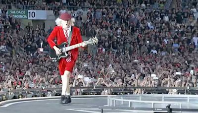 Watch pro-shot footage of AC/DC playing live in Spain last night