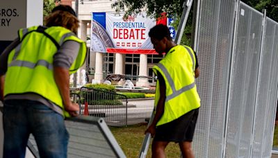 CNN braces for debate protests with huge fences outside studio