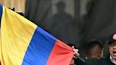 Colombian President Gustavo Petro delivers a speech during a May Day rally in Bogota on May 1, 2024